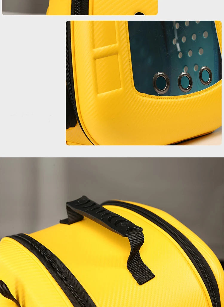 EVA Pet Cat Carrying Bag Space Capsule Backpacks Breathable Portable Transparent Double Shoulder Large Bags for Cats Dogs