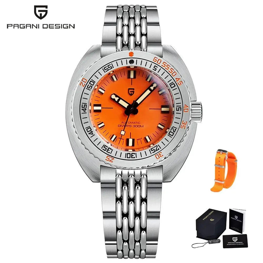 2025 New PAGANI DESIGN Luxury Men's Mechanical Watch Stainless Steel Sapphire Waterproof NH38A Chronograph Relogio Masculino