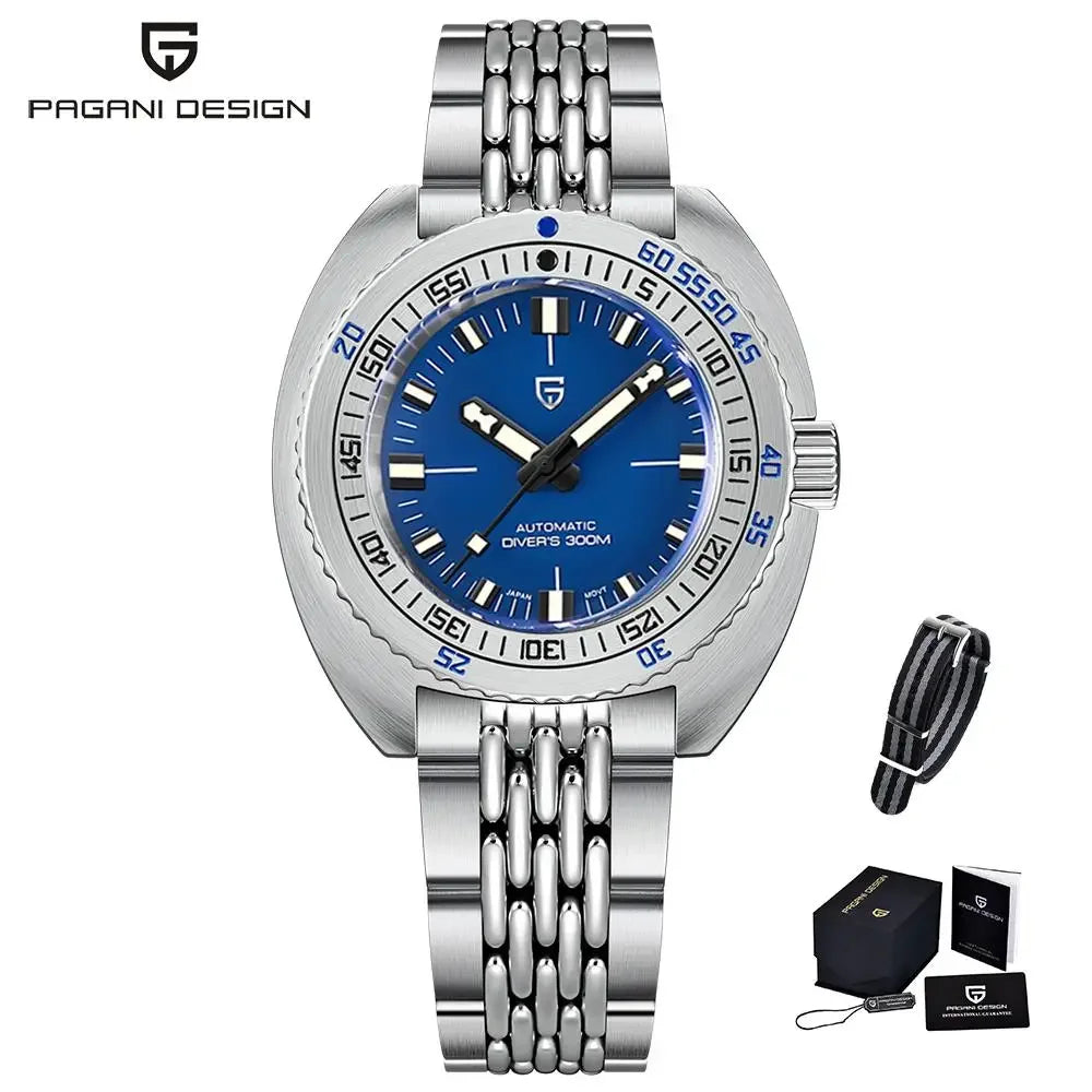 2025 New PAGANI DESIGN Luxury Men's Mechanical Watch Stainless Steel Sapphire Waterproof NH38A Chronograph Relogio Masculino