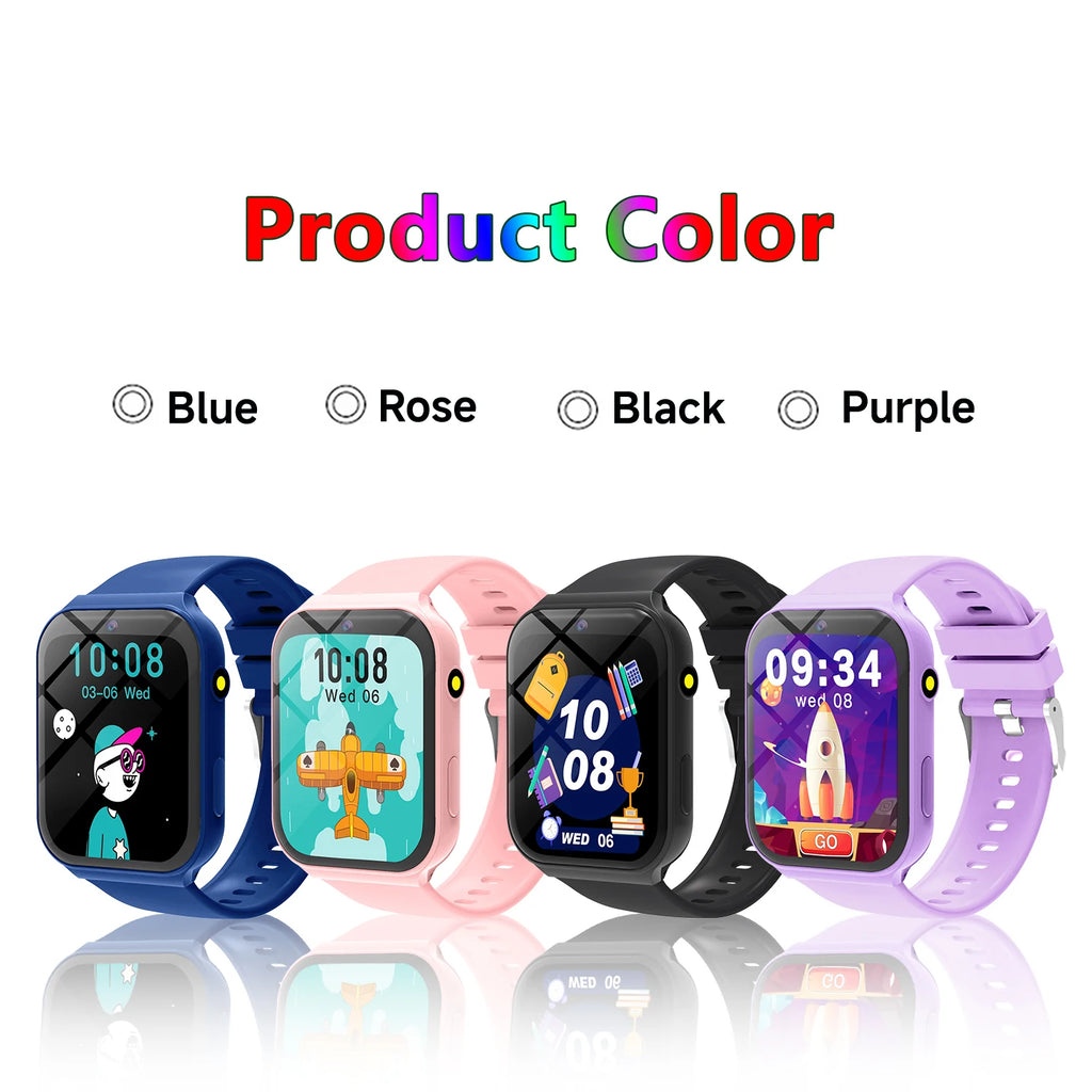 2025 New Smartwatch For Kids HD Camera Flashlight Study Partners Multi Games Calculator Children's Day Birthday Gift Boys Girls