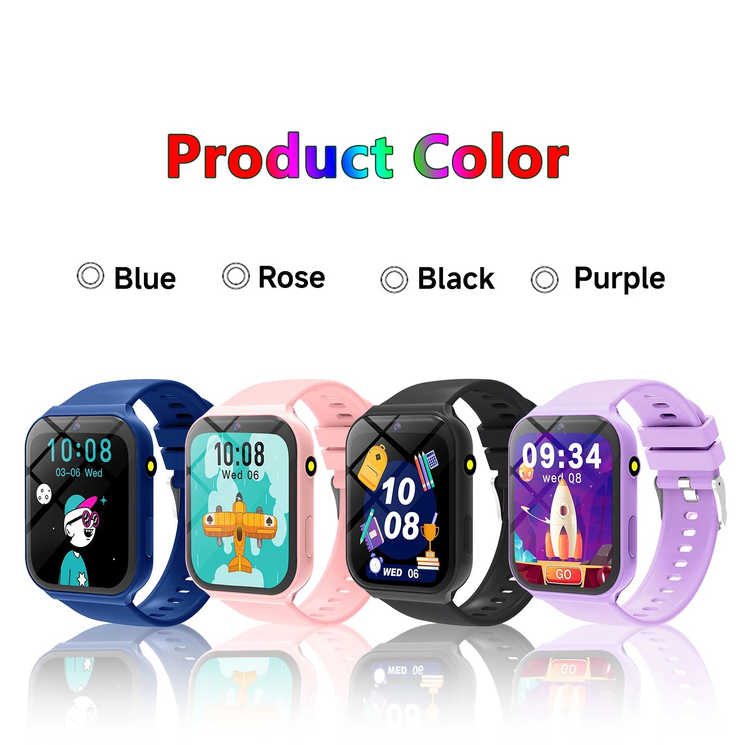 2025 New Smartwatch For Kids HD Camera Flashlight Study Partners Multi Games Calculator Children's Day Birthday Gift Boys Girls