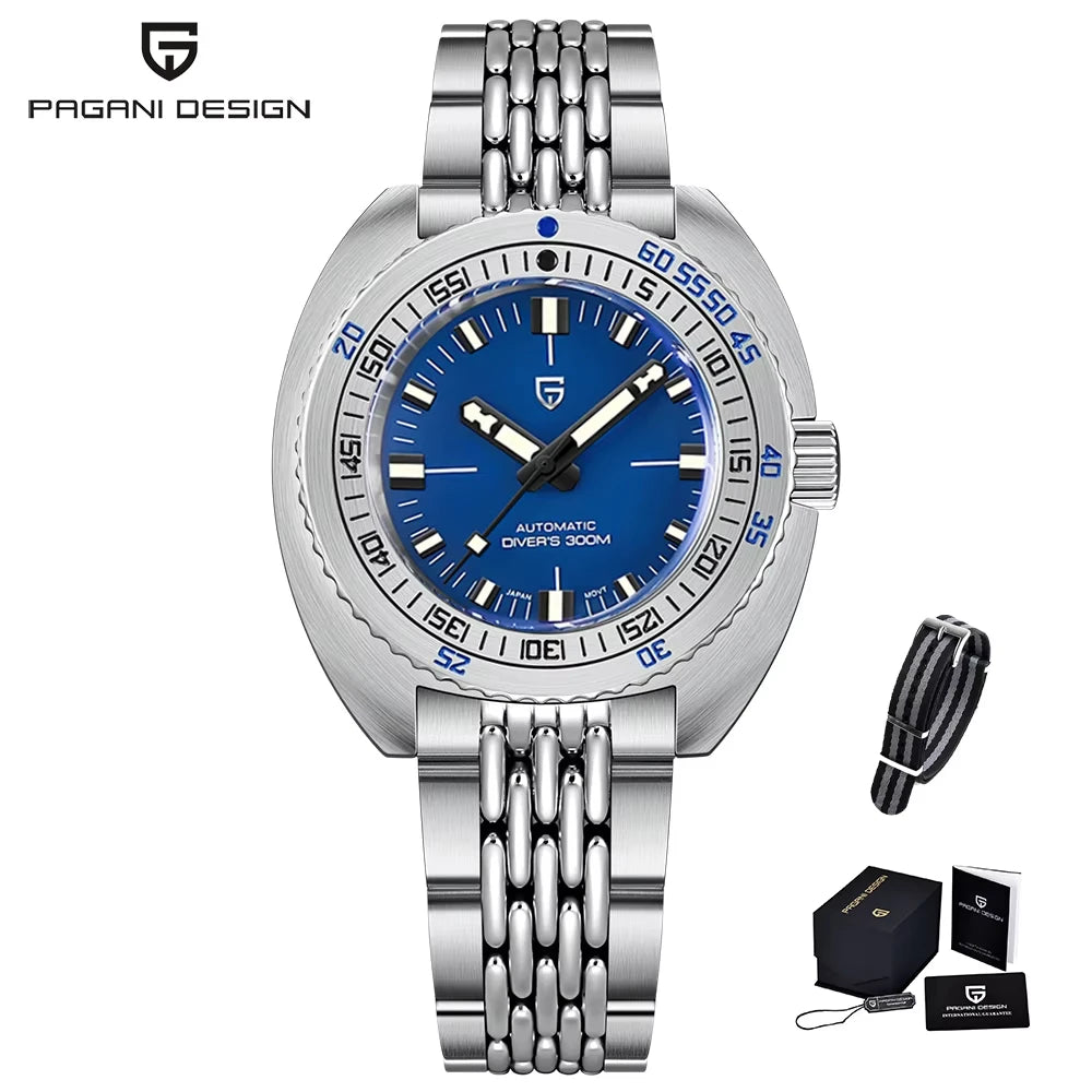 2025 New PAGANI DESIGN Luxury Men's Mechanical Watch Stainless Steel Sapphire Waterproof NH38A Chronograph Relogio Masculino