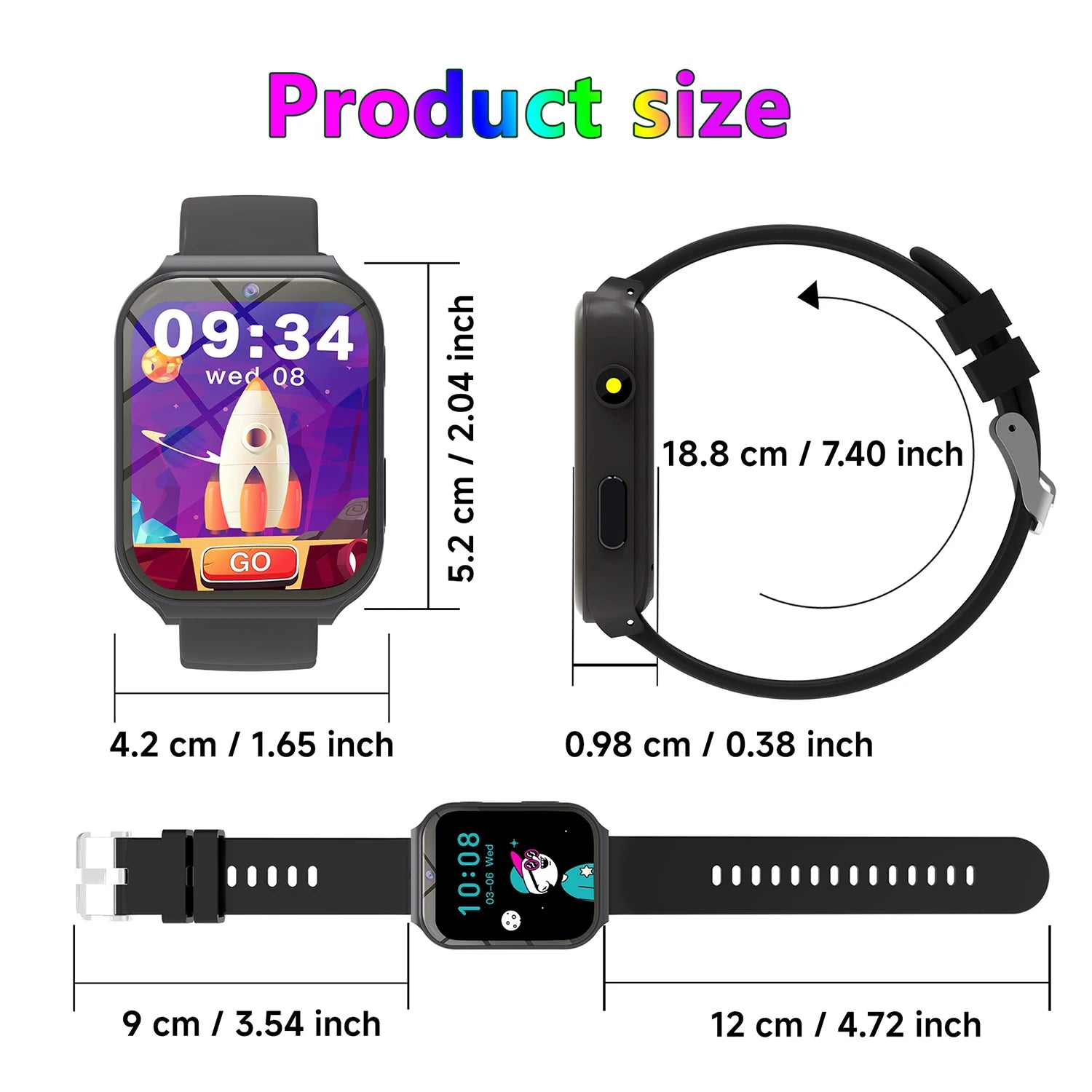2025 New Smartwatch For Kids HD Camera Flashlight Study Partners Multi Games Calculator Children's Day Birthday Gift Boys Girls