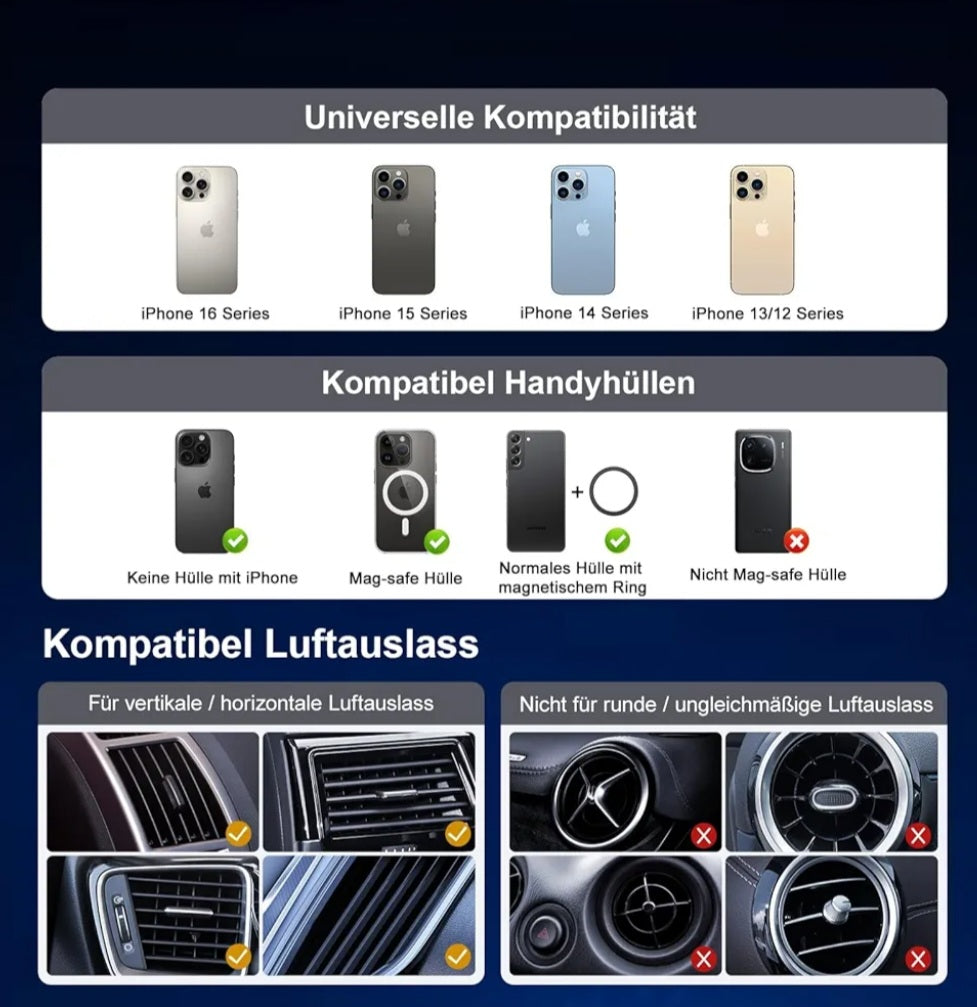 Magnetic Car Phone Holder - Secure & Hands-Free Driving in Brussels Winters